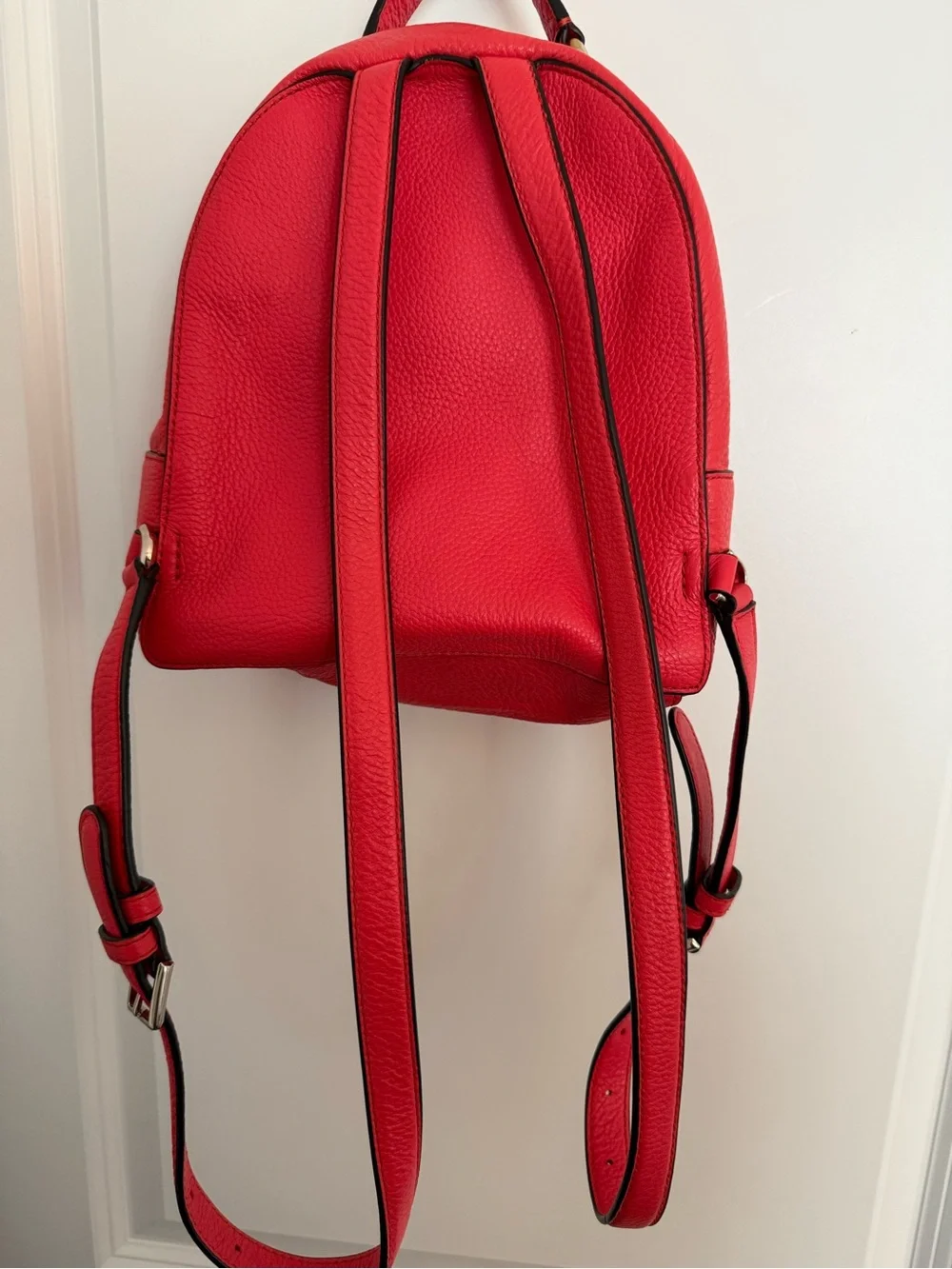 Kate Spade Carter Street Mini Caden Backpack Pebbled Leather Picnic Red
